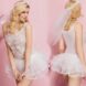 Bridal dress short white one size fits all