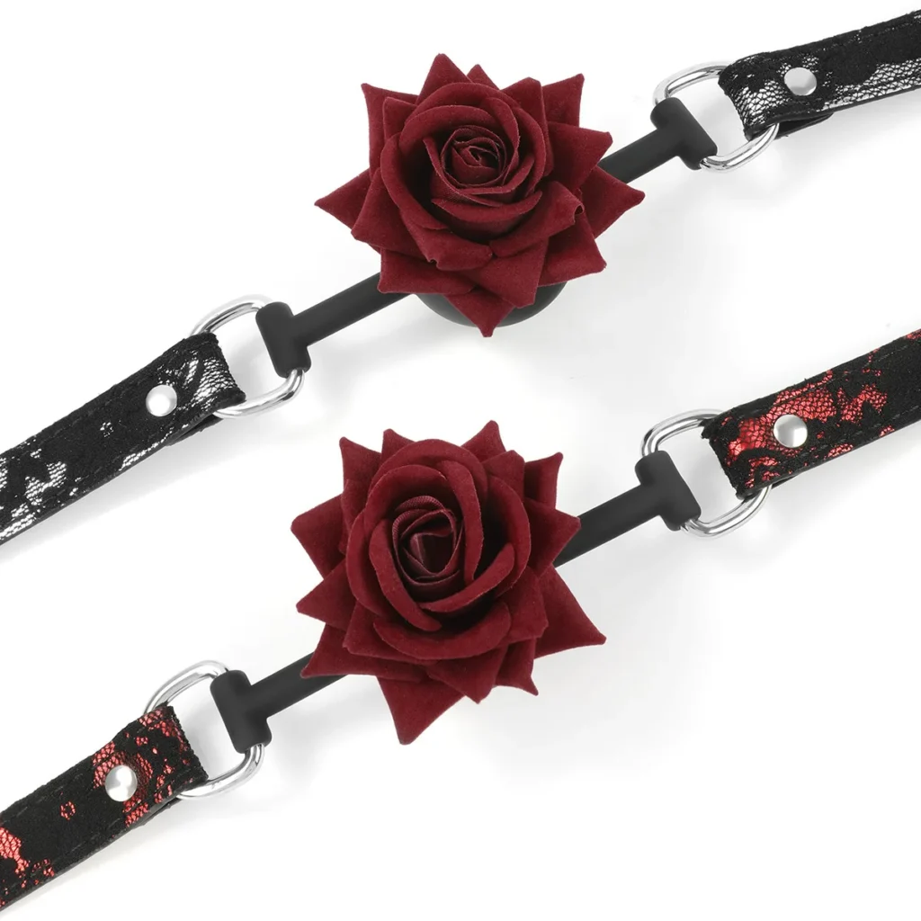 2 Colors Breathable Rose Ball Gag Bondage
  Flower